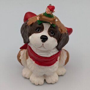 Hallmark Keepsake Puppy's Best Friend 1986 Vintage Christmas Ornament